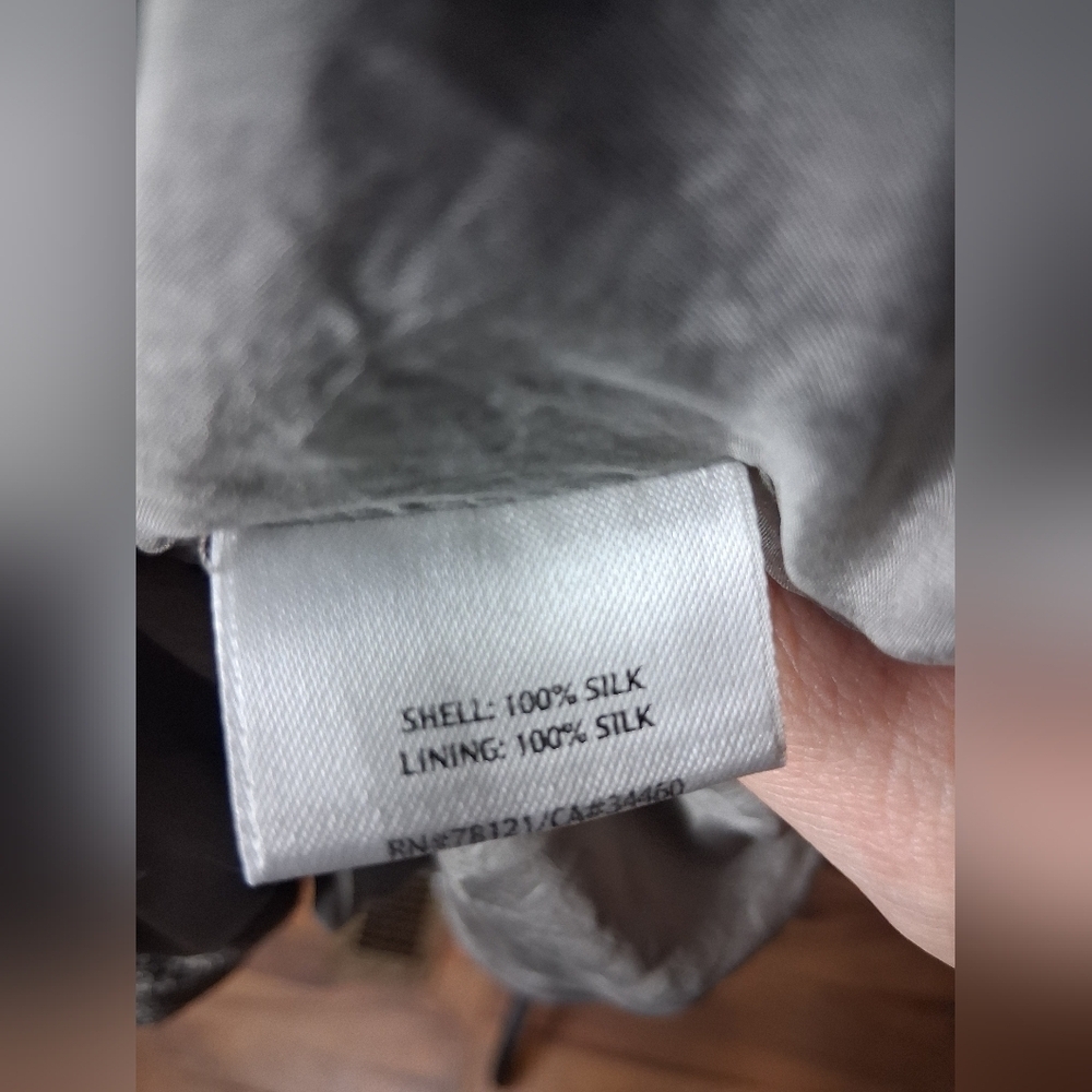 Eileen Fisher Small Long Sleeve Button Up Jacket Gray Brown NWOT - Picture 8 of 8